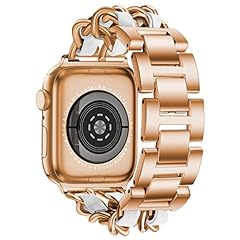 Rose Gold/White Leather