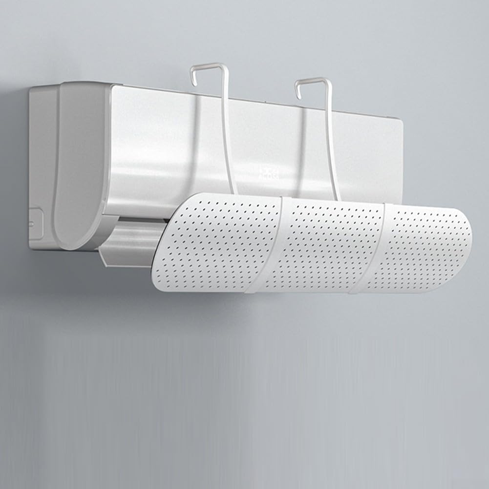 Deflector de viento para aire acondicionado para protección directa del flujo de aire, placa guía de salida de aire ajustable con material de polipropileno, protector de viento de CA colgante
