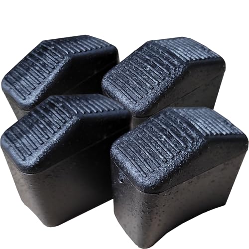 40 Millimetre x 20 Millimetre Ladder Feet, Step Ladder Feet 40x20mm Replacement Ladder Feet - Pack of 4