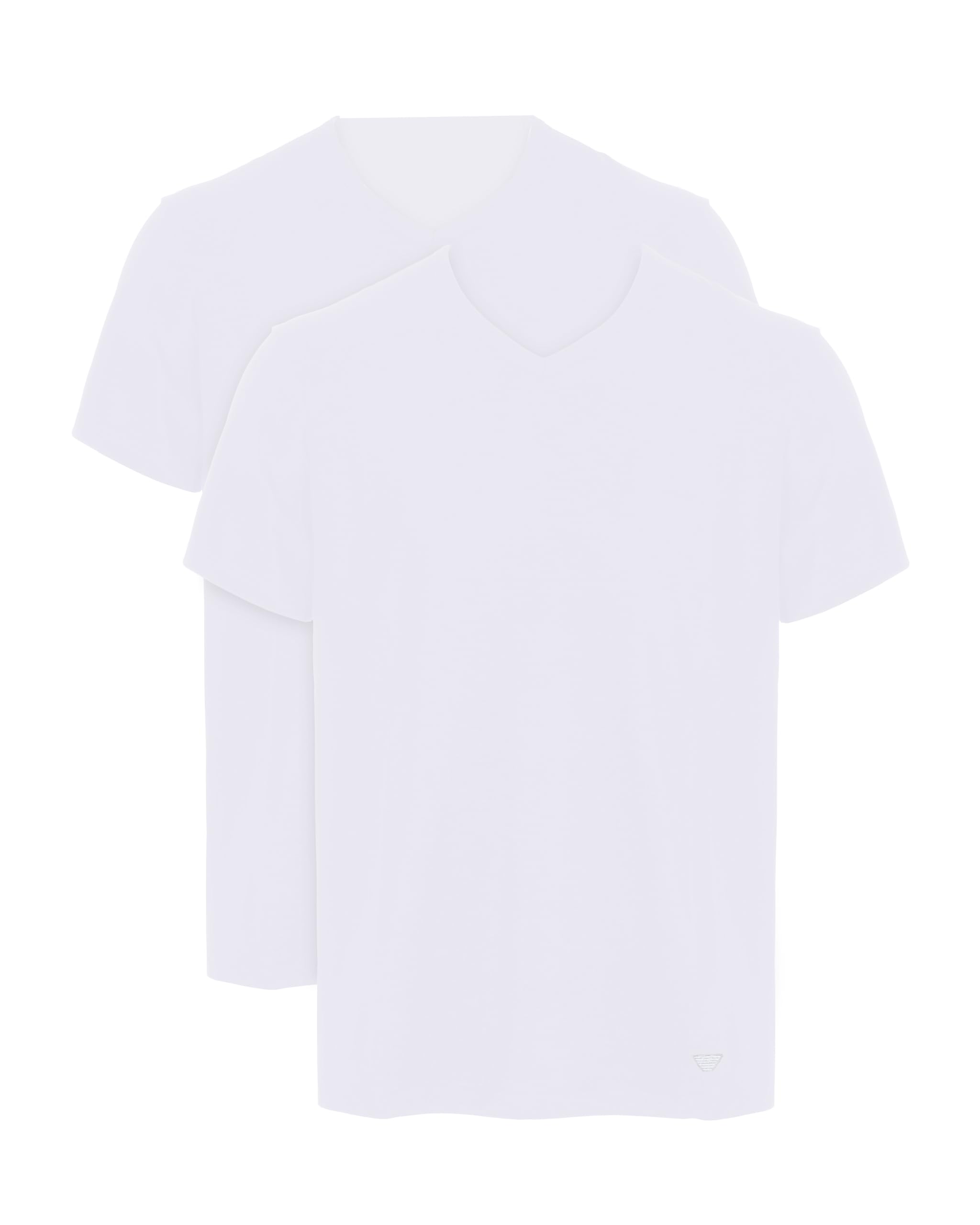 Emporio Armani Man Core Logoband 2-Pack V Neck T-Shirt White M