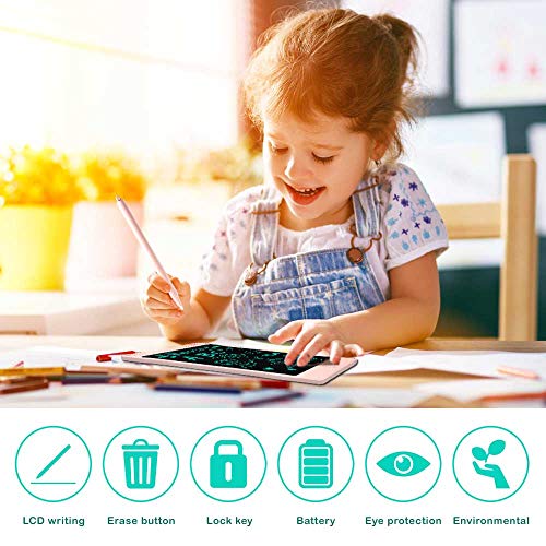LCD Doodle Board Drawing Tablet 8.5 Inch, Erasable Reusable Writing Pad, is a Sketch Pad for Kids, Toddler Toys, Age 2 3 4 5 6 7 8 Year Old Girls & Boys - Educational and Learning Toys Best Gifts