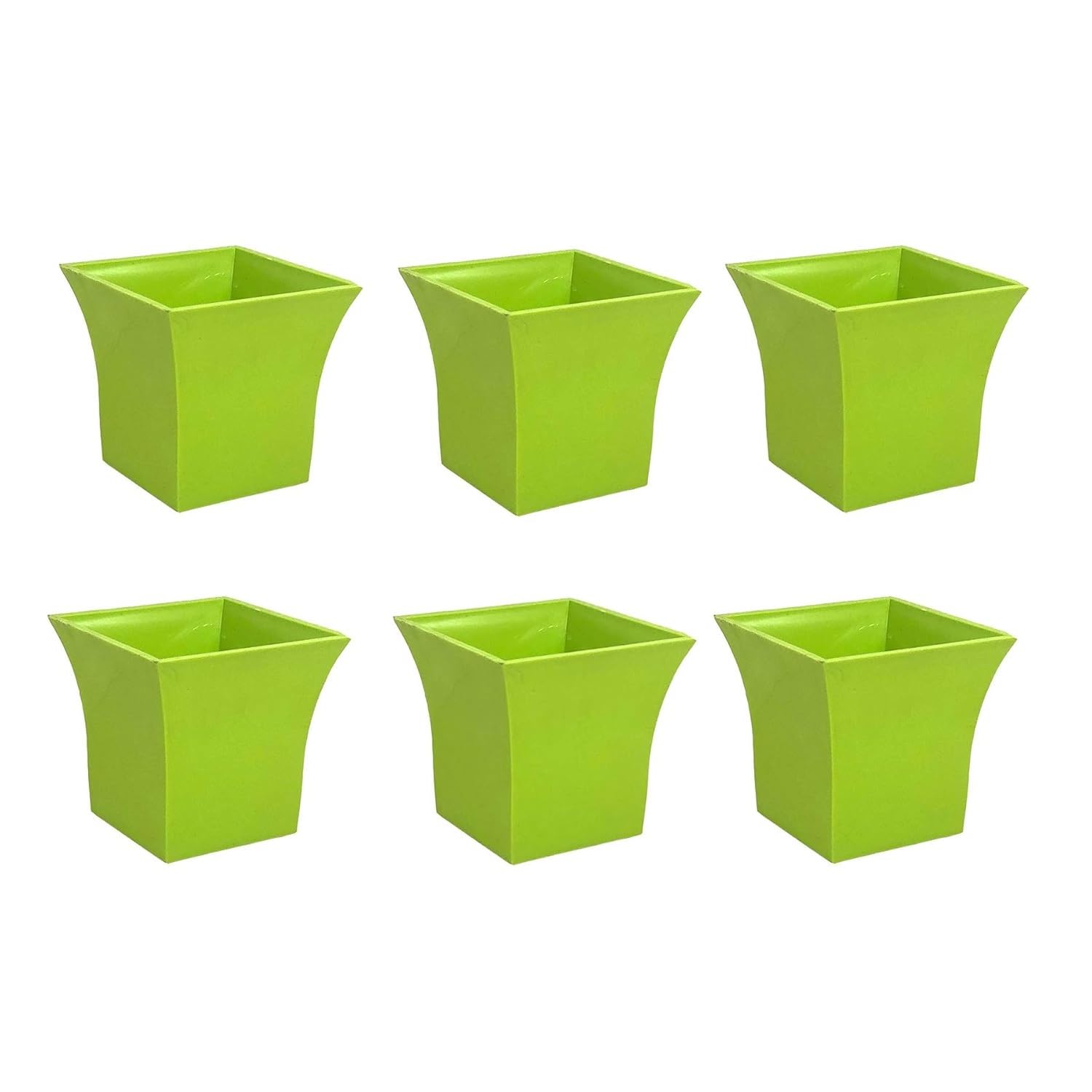 The Ubals Beautiful Home Decorative Square Shape Uber Planters Indoor and Outdoor Pots Plant Container Set - 6 (Green) (B0CKVWGKW8) Amazon Price History, Amazon Price Tracker