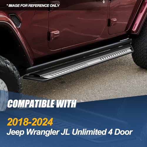 Estribos para Jeep Wrangler JL 2018-2024 acero inox miniatura 7