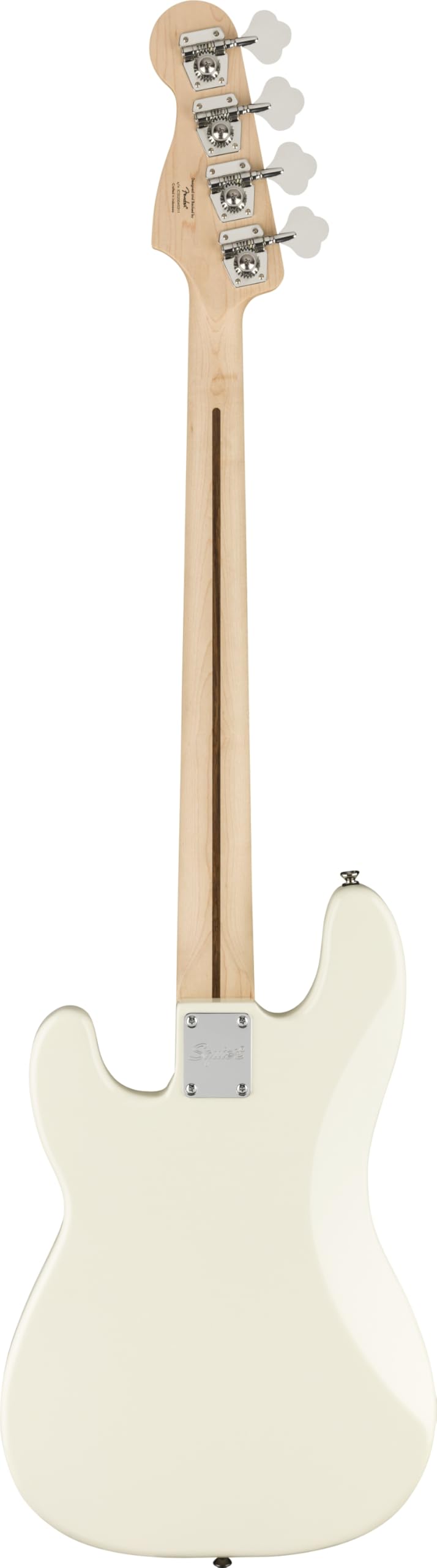 Squier by Fender Affinity Series Precision Bass, Tastiera in Acero, Olympic White