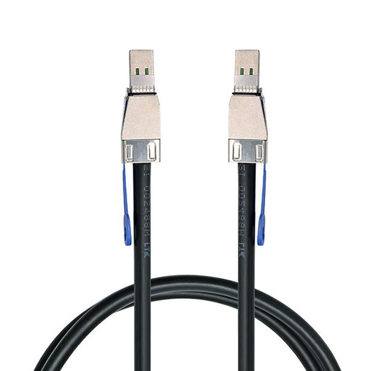 JSER Xiwai externo Mini SAS HD SFF 8644 a Mini SAS alta densidad HD SFF 8644 servidor de datos RAID Cable 50cm 12Gbps