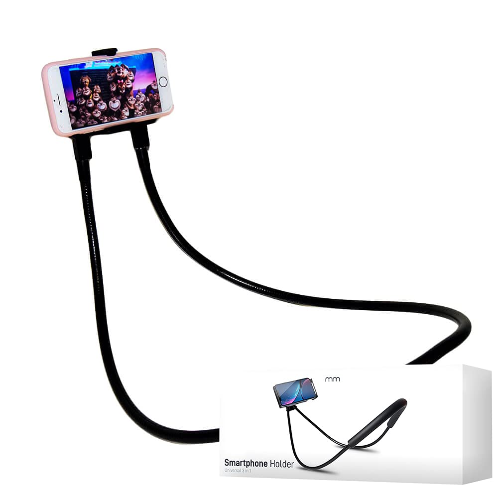 Mikamax - Neck Phone Holder - Gooseneck Mobile Phone Stand - Flexible Mobile Phone Holder -