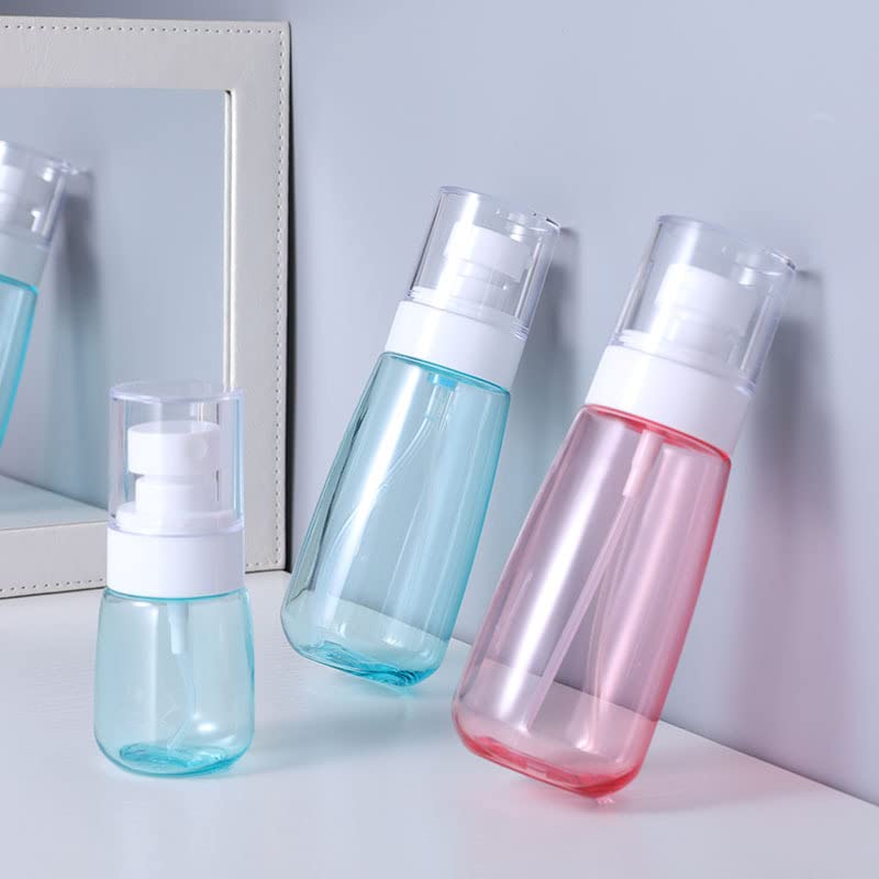 JIMCOM 2Pack Spray Bottle, 100ml Fine Mist Spray bottle for Travel Refillable Atomisers Cleaning Solutions, Spray Bottle for Hair (Blue/Pink) - Image 8