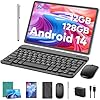 tablet Android, tablet Android 14 de 11 pulgadas con teclado, 12 GB+128 GB, 1 TB de expansión, 8000 mAh, 5 MP+13 MP, 2.4 G y 5G WiFi, visualización táctil IPS, certificado GMS, tabletas 2 en 1 con