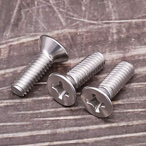 Eastlo AB500501-50 #8-32 X 1/2 Inch Flat Countersunk Head Machine Screws, Phillips Drive, 304 Stainless Steel 18-8 thumb #1