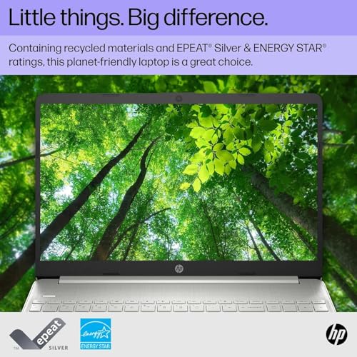 Image of HP 15.6 Inch Student Laptop | Intel Pentium Silver, Quad-Core Processor | 16GB RAM, 1TB SSD | Windows 11 | Thin and Light | 11 HR Battery | Natural Silver | True Vision Cam | Intel UHD Graphics