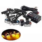 ★ Jedes Kit enthält 8 Leuchten und jede Leuchte enthält 2 LEDs. Hohe helle Lichteffekte bei geringerem Energieverbrauch. Bis zu 30.000 Stunden Lebenserwartung.