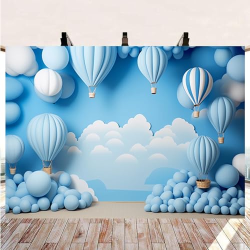 Vinyl Boy 1st Birthday Backdrop 7X5FT miniatura 4