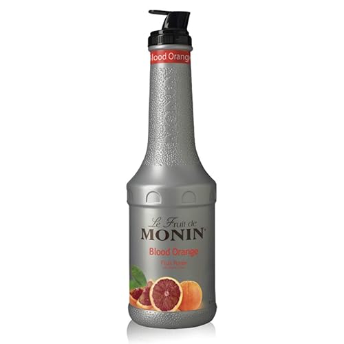 Monin - Puré de naranja sangre, tarta, sabor cítrico jugoso, ideal para limonadas, cócteles y creaciones culinarias, vegano, sin gluten (1 litro)
