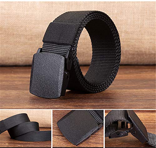 Andongnywell Men Nylon Canvas Breathable Military Tactical Waist Belt With Plastic Buckle Waist Cinch2