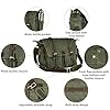 LEATHER VILLAGE Vintage Canvas Messenger Bag - 16 Zoll Handmade Laptop Umhängetasche für Damen & Herren - Crossbody Arbeitstasche für Büro, Reisen & Alltag - Grün #2