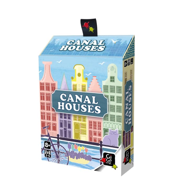 GIGAMIC Canal Houses Board Game, 5 Players, Ages 8+,