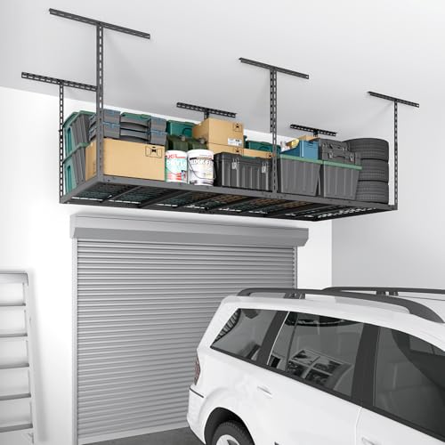 3x8-FT-Overhead-Garage-Storage-Rack750LBS-Weight-Capacity-26-40-Height-Adjustable-Heavy-Duty-Garage-Ceiling-Storage-Rack-No-Sagging-Rust-Resistant