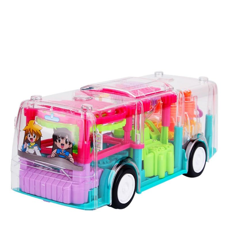 FunBlast Concept Musical Bus Toy for Kids, 3D Bus Toy with 360 Degree Rotation, Gear Transparent Bus Toy with Light & Sound Effects for Boys, Kids - Multicolor (B08Q83KKN9) Amazon Price History, Amazon Price Tracker