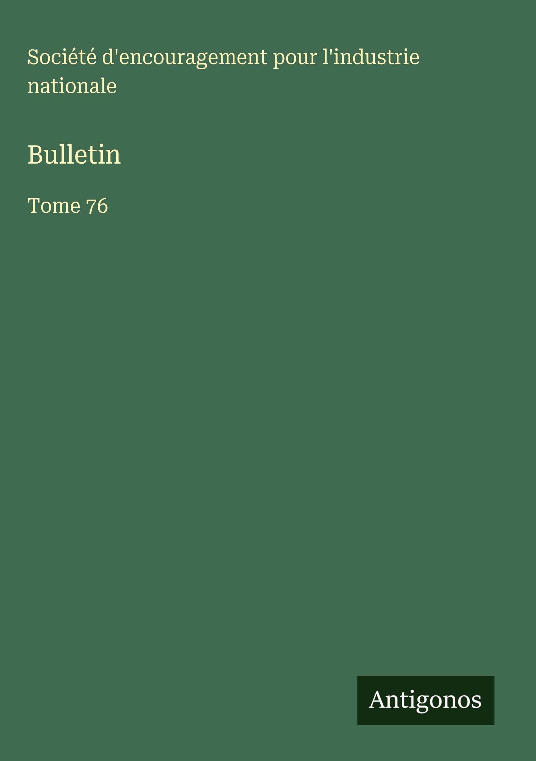 Bulletin: Tome 76