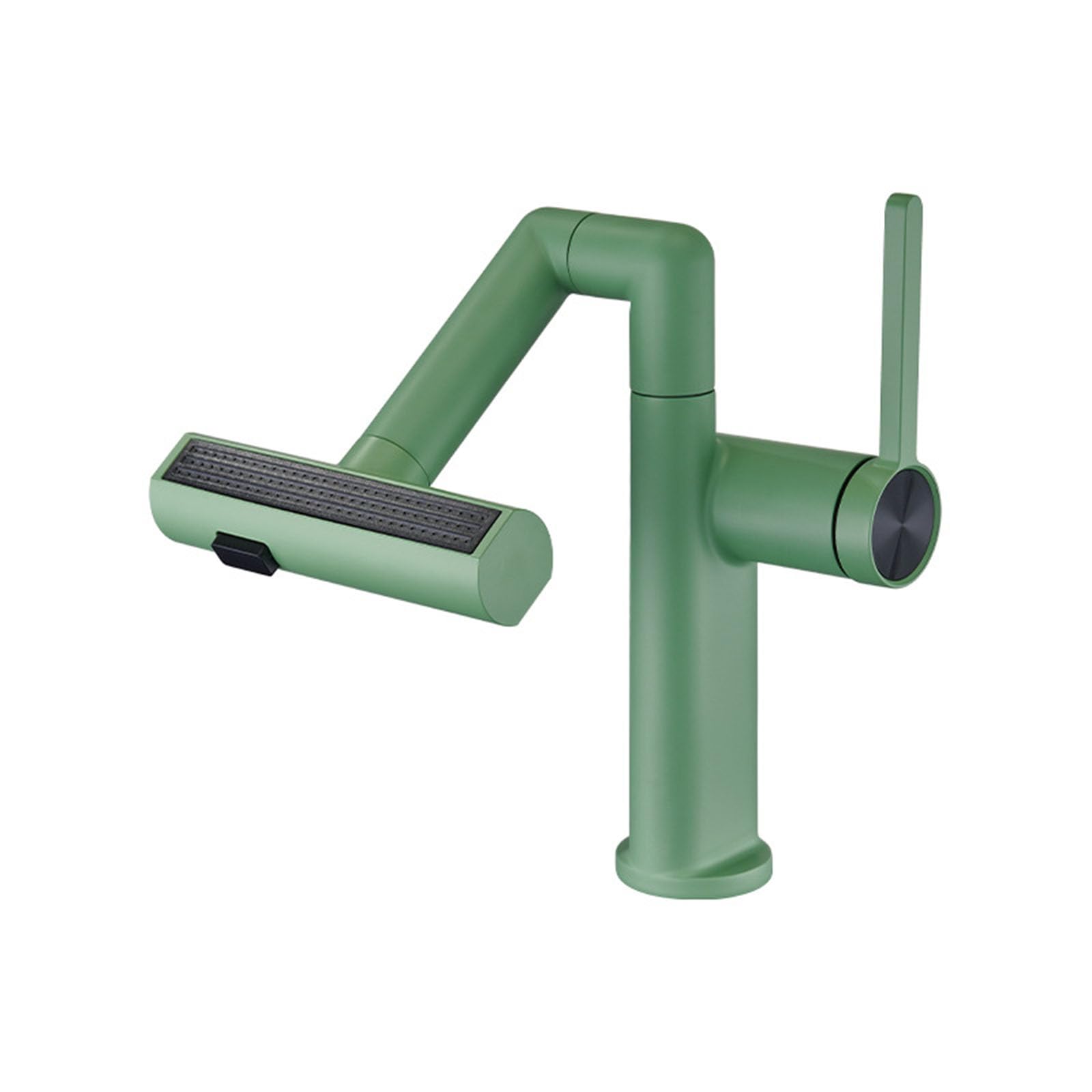 ASerZenith Single Handle Vessel Sink Faucet,Bathroom Sink Faucet With Swivel Spout Reach,Brass Faucet For Kitchen Sink(A:Green)