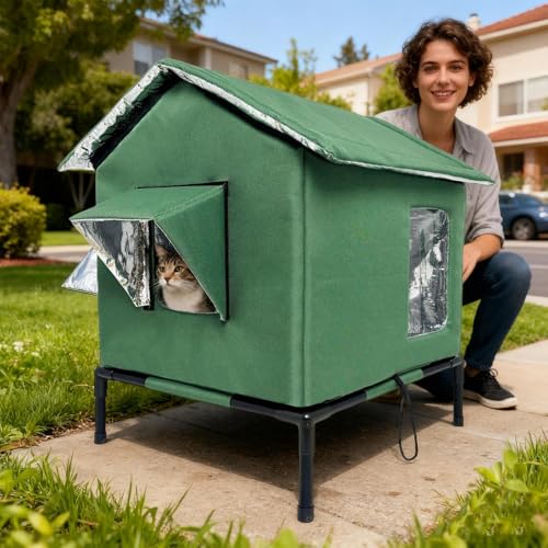Maison isolée pour chat d'extérieur pour protéger votre animal du froid