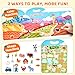 JoyCat Reusable Sticker Book Set (3-Pack): Farm, Pizza-Making, Weather - 90 Pcs Stickers for Toddlers, Kids Sticker Activity Book, Road Trip Travel Toys, Birthday Gifts for Boys and Girls