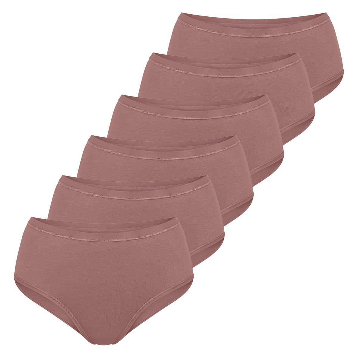 Sloggi - GO Daily Cotton Damen Midi Slip – 3er Pack, Hoher Baumwollanteil, Taillenband mit Glanzeffekt, Moderne Passform