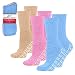 Debra Weitzner Non skid Hospital Socks For Women Men Cozy Fuzzy Socks 3 Pairs