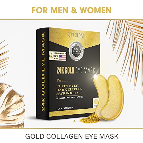 Cyoidai Under Eye Patches, 24K Gold Eye Mask, Reduce Puffy Eyes And Lighten Dark Under Eyes, Reduce Wrinkles And Fine Lines, Revitalize And Refresh Your Skin #TOP4