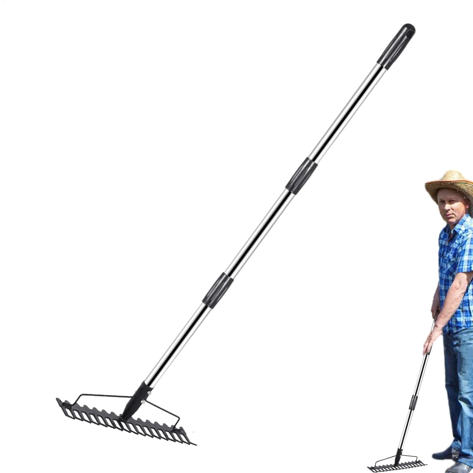 Rastrello da giardino regolabile | Rastrello da giardino portatile