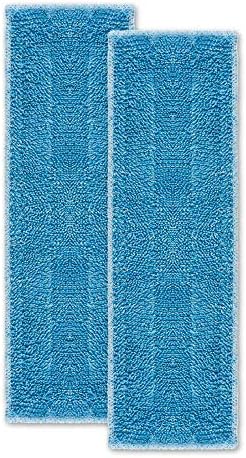 Polti Moppy Genel Microfiber Bez Seti 2'li, Tüm Yüzeyler İçin Uygun, Makinede Yıkanabilir, Pamuklu, Mavi - Görsel 1