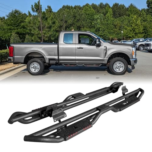 Estribos de acero para Ford F150 F250 F350 2015-2025 miniatura 1