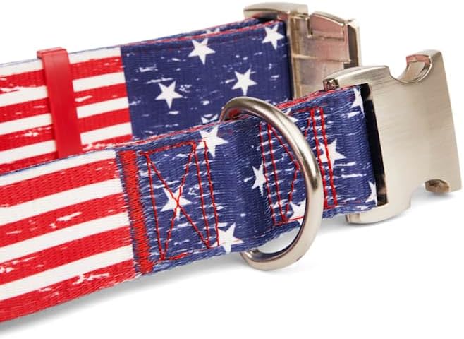 YOULY by Petco American Flag Dog Collar American Flag X-Large/XX-Large