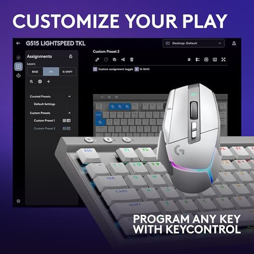 Image of Logitech G502 X Plus Lightspeed Wireless Gaming Mouse + G515 TKL Wireless Gaming Keyboard (Tactile) Bundle: White