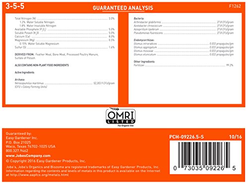 Fertilizante granular orgánico Jobe’s Organics 4 lb miniatura 4