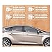 Camera Audio Video Recording Window Cars Stickers – 4 Signs Removable Reusable Indoor Dashcam in Use Vehicles Warning Decals Labels Bumpers Static Cling Accessories for Rideshare Taxi Drivers (White)