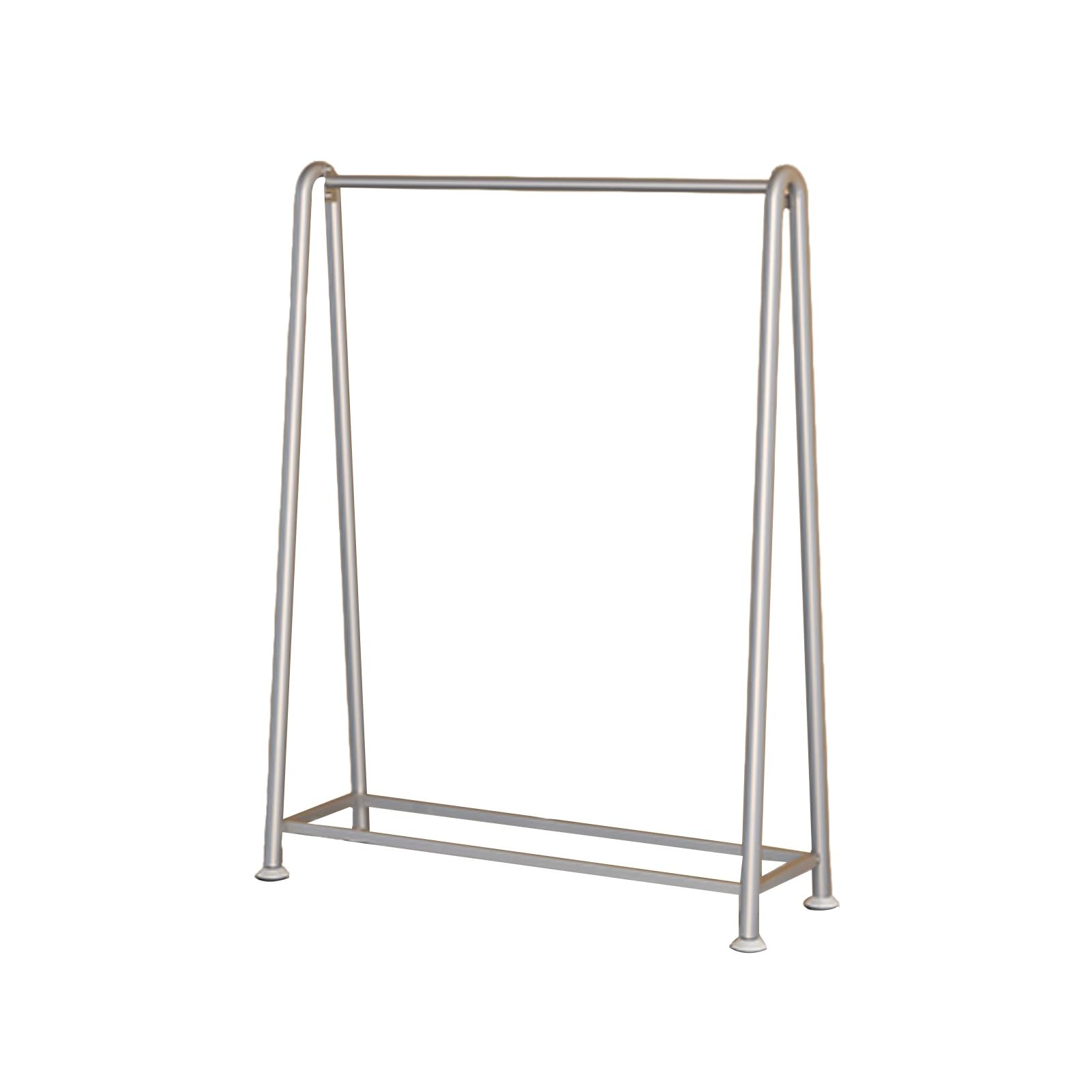 YNBSHGAA Metal Clothes Hanger Rack Single Arm for Coats Skirts Shirts Adjustable Height Silver 150x40x160cm - Space-Saving Garment,Silver-150x40x160cm
