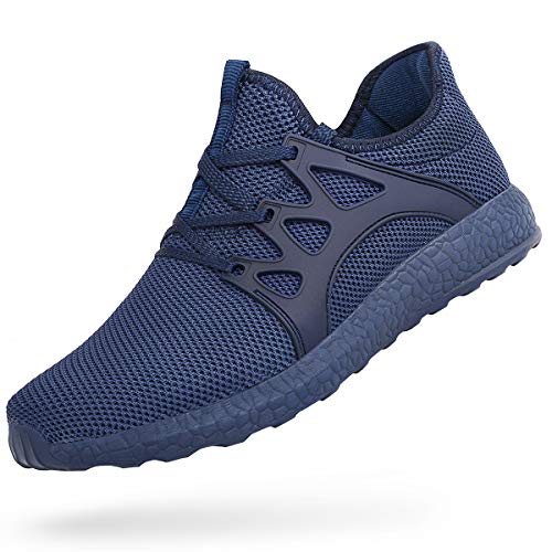 Feetmat Tennis Shoes for Men Non Slip Mesh Running Gym Shoes Lightweight Knitted