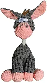 BURRICO DE CORDA PELÚCIA PARA CACHORRO (Cinza)