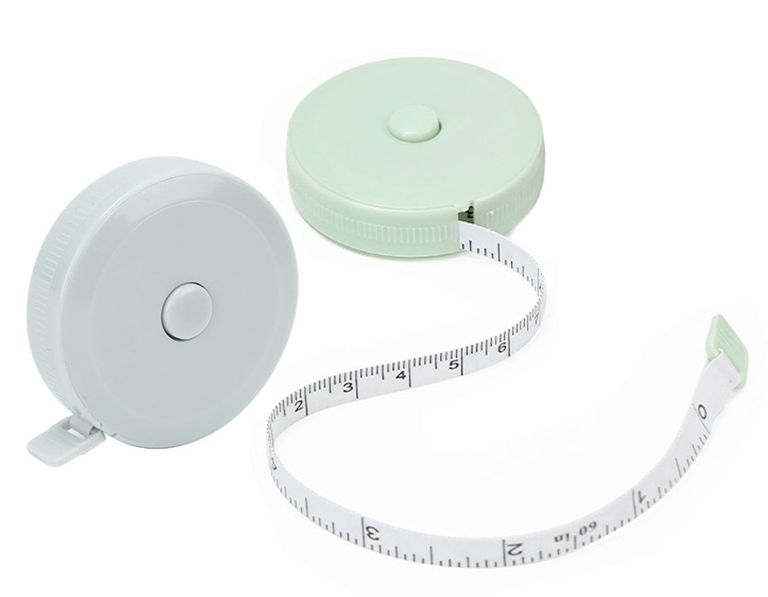 2 piezas Cinta métrica sastre, 150cm Cinta Métrica Retráctil, con Doble Escala, Cinta Métrica Corporal, para Medir la Longitud del Cuerpo y la Ropa