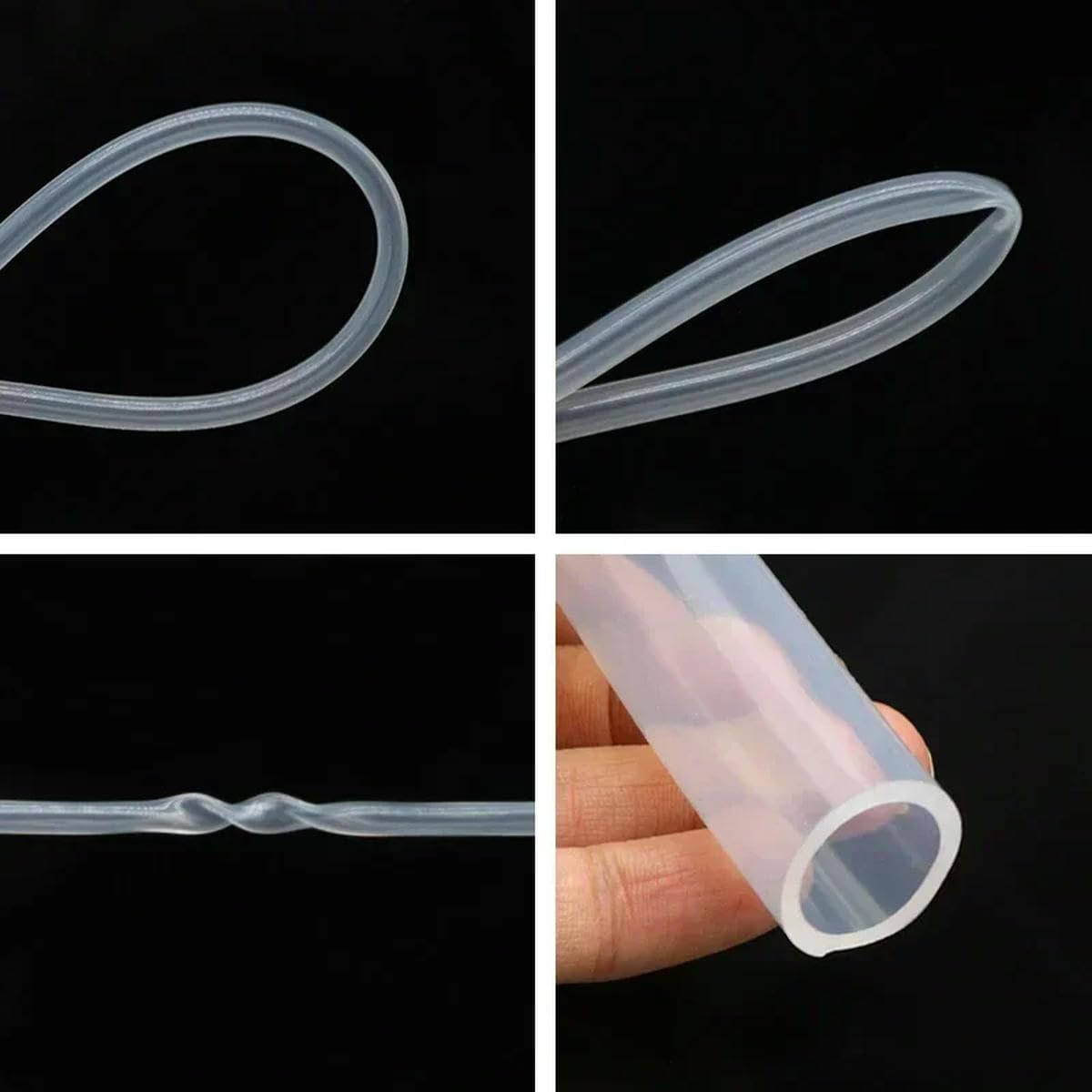 1/5/10 m, klarer, transparenter Silikonkautschukschlauch, Innendurchmesser 0,5 1 2 3 4 5 6 7 8 9 10 12 mm Außendurchmesser, flexibles Silikonrohr, klar, 10 Meter, Innendurchmesser 12 mm x 14 mm Außend
