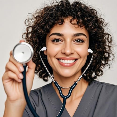 6stk Stethoskop-Ohrstücke Kompatibel mit MDF & Eko & ADC, Ohrstöpsel Hervorragendem Komfort Geräuschreduzierung Silikon-Ohrstöpsel Stethoskop Ersatz-Ohrstöpsel Krankenschwestern Ärzte (Weiß)