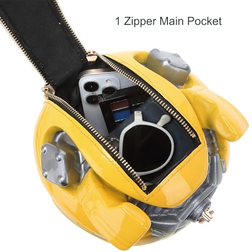 Image of Men PVC Unique Novelty Weird Shape Handbag Purse Detachable Strap Crossbody Shoulder Bag for Women