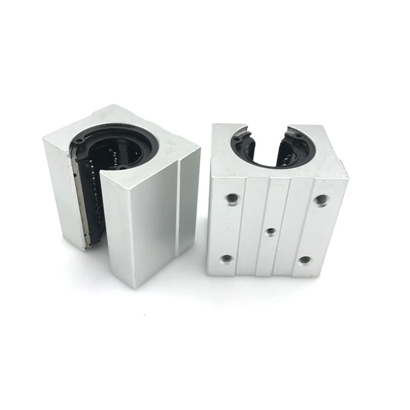 Yaoqijie Lot de 2 roulements à billes linéaires SBR10UU SBR12UU SBR16UU SBR20UU SBR25UU SBR30UU 12 mm 16 mm 20 mm Compatible avec routeur CNC Linéaire Rail durable (longueur du guide : SBR30UUU)