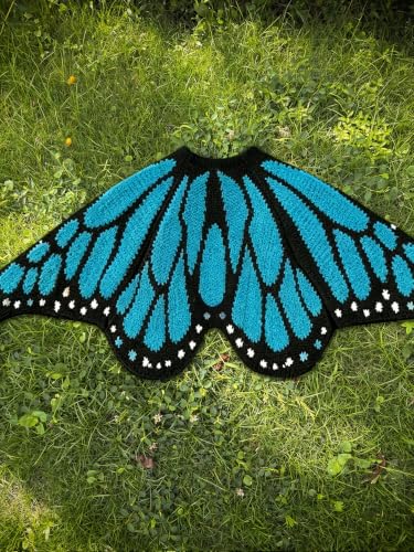 Image of Women's Monarch Butterfly Wing Cropped Cardigan Sweater Halloween Costume