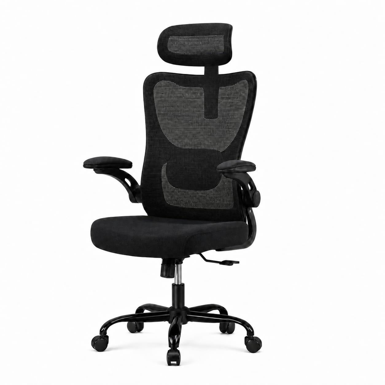 HUANUO Chaise Ergonomique, Chaise de Bureau PC avec Soutien Lombaire et Appui-tête Réglable, Fauteuil de Bureau Confortable avec Accoudoirs 3D, Chaise de Bureau Ergonomique, Charge Max 136 kg