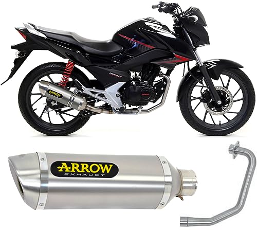 Sistema completo Arrow Open Thunder de aluminio: ingeniería italiana para Honda CB 125 F