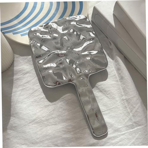 Espejo de Maquillaje Portátil Happyyami con Asa Plata miniatura 5