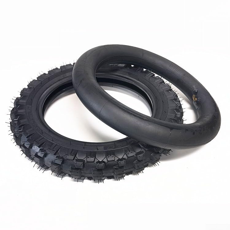 Juego de neumáticos y tubos de motocicleta de 14 x 2.50, neumáticos interiores y exteriores de 14 pulgadas 2.50-10 con punta recta o curvada para motocicletas todoterreno