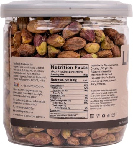 Image of Lagom Pistachio Kernels 200g | Premium Pista Giri (Without Shell) | Crunchy, Naturally Nutty | No Added Preservatives | Vegan, Gluten Free, Non-GMO